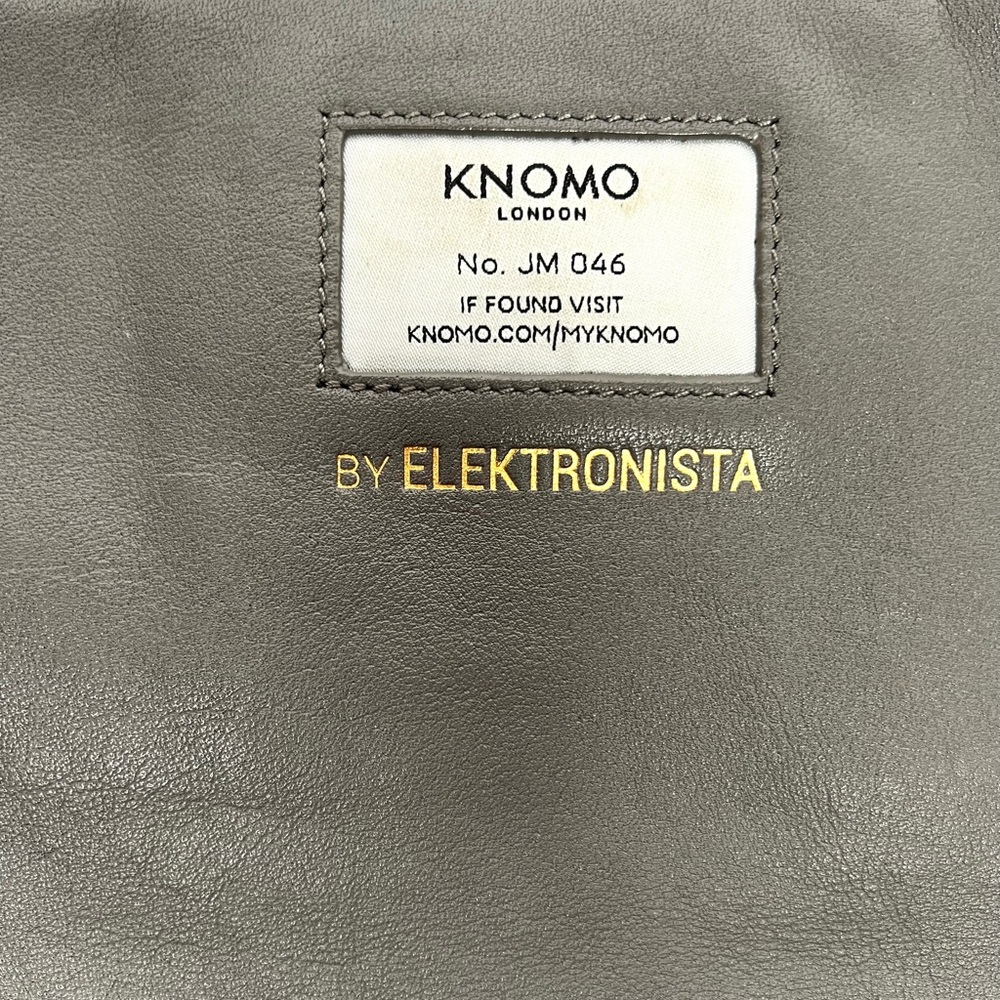 KNOMO London Elektronista Leather Tech Organizer Crossbody Bag Travel Work - Picture 3 of 14
